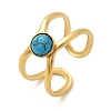 Natural Turquoise Finger Rings RJEW-Q006-01F-G-2