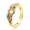 Adjustable Brass Micro Pave Cubic Zirconia Rings RJEW-F116-08G-3