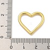 Heart Rack Plating Brass Pendants KK-C074-14G-3