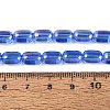 Electroplate Transparent Glass Beads Strands EGLA-Q132-03B-A04-4