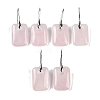 Natural Rose Quartz Dangle Earrings EJEW-C119-02P-09-1