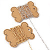 4M 2 Colors Brass Paperclip Chains CHC-TA0001-21-2