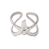 Starfish 304 Stainless Steel Cuff Ring Settings SA-CBA7DC2-01P-2