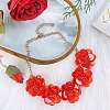 Flower Natural Shell Bib Necklaces for Women FS-WGF0490-02-1