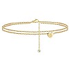 Heart Brass with Crystal Rhinestone Anklets FS-WGC43DA-06-1