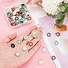   120Pcs 6 Colors Alloy Enamel Pendants ENAM-PH0002-34-5