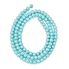 Eco-Friendly Dyed Glass Pearl Round Beads Strands HY-A002-4mm-RB104-5