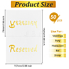 Coated Paper Reserved Signs DIY-WH0056-31-2