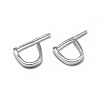 Anti-Tarnish 925 Sterling Silver Ice Pick Pinch Bails STER-L057-079A-1