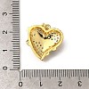 Brass Micro Pave Clear Cubic Zirconia Enamel Pendants KK-M297-20G-3