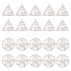 20Pcs 2 Styles 201 Stainless Steel Pendants STAS-UN0034-10-1