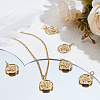 10Pcs Rack Plating Brass Pendants KK-BBC0017-16-3