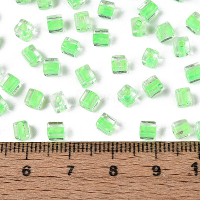 Transparent Inside Colours Glass Seed Beads SEED-T007-11I-1