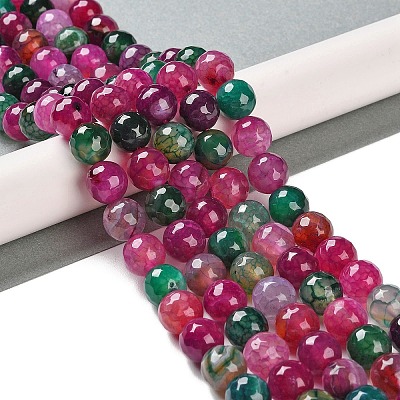 Natural Agate Beads Strands G-M437-C01-01M-1
