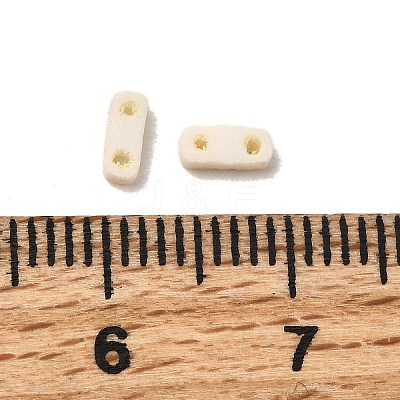 2-Hole Baking Paint Glass Seed Beads SEED-S023-17A-06-1