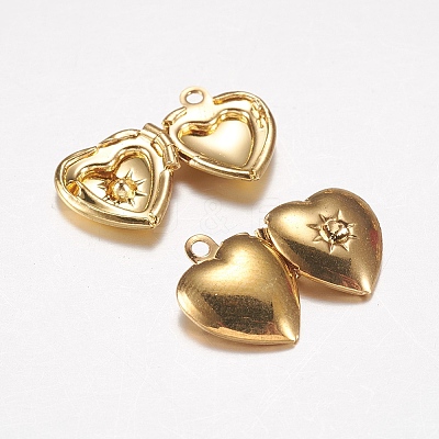 Brass Locket Pendants LS-EC1173-G-1