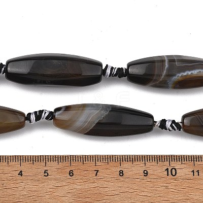 Natural Banded Agate Beads Strands GG-T001-01A-1
