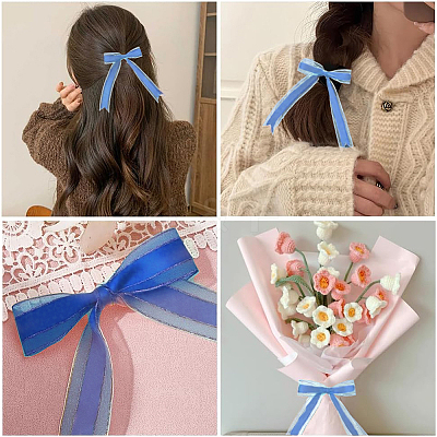 1Roll Solid Color Organza Ribbons ORIB-CY0001-02L-1
