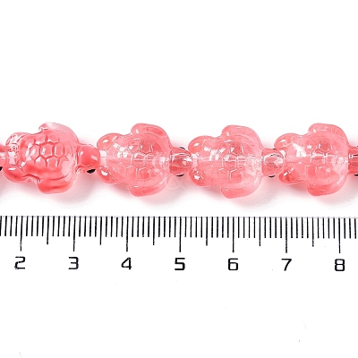 Transparent Glass Enamel Beads Strands GLAA-B021-06H-1