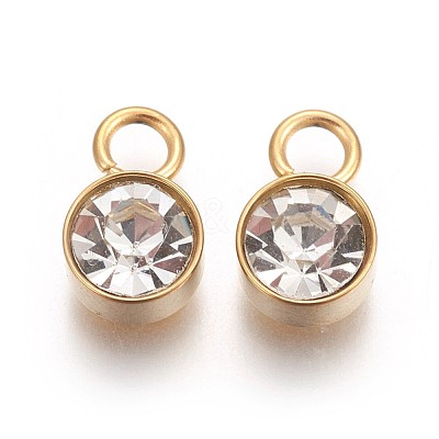 Ion Plating(IP) Glass Rhinestone Charms STAS-F189-B07-1