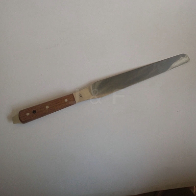 Steel Spatula Painting Knife with Wood Handle DRAW-PW0003-35-1