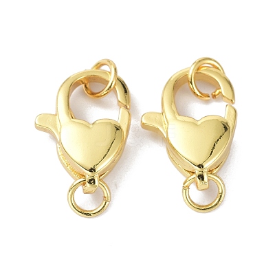 Eco-Friendly Brass Lobster Claw Clasps KK-C221-05G-1