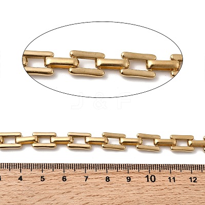 304 Stainless Steel Rectangle Link Chains CHS-Z007-09G-1
