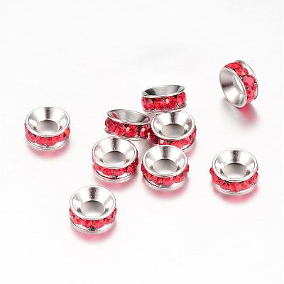 Rhinestone Spacer Beads RB-S043-8mm-P-1