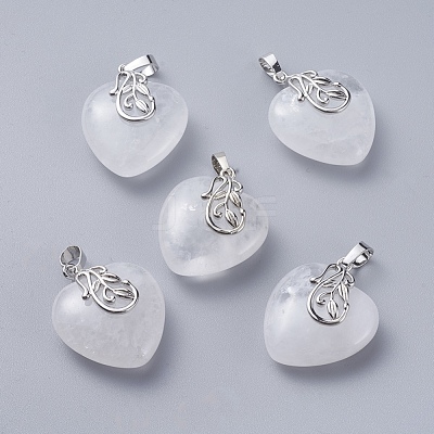 Natural Quartz Crystal Pendants G-G807-C05-1