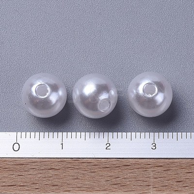 Acrylic Pearl  Round Beads For DIY Jewelry and Bracelets X-PACR-10D-1-1