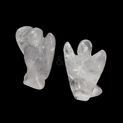 Natural Quartz Crystal Gemstone Carved Angle Figurines GG-CBA8396-A19-1