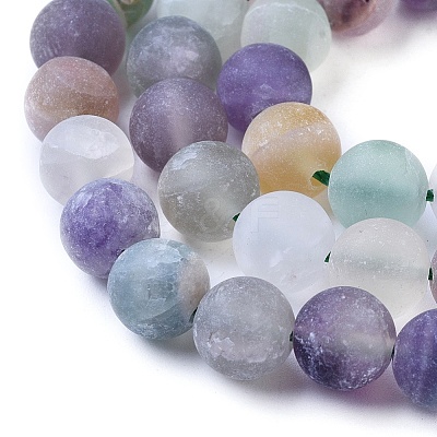 Natural Fluorite Beads Strands X-G-K292-01-1