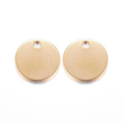 Ion Plating(IP) 304 Stainless Steel Charms STAS-G122-21G-1