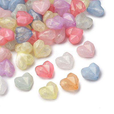 Luminous Transparent Acrylic Beads LACR-S001-14A-1