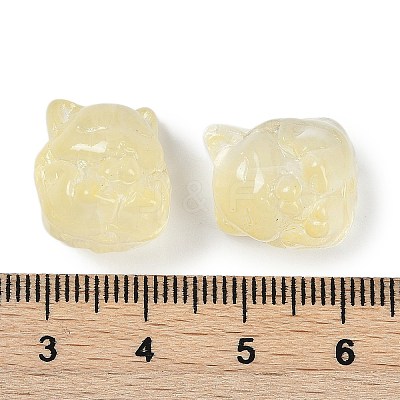 Transparent Spray Paint Glass Beads X1-GLAA-H035-01G-1
