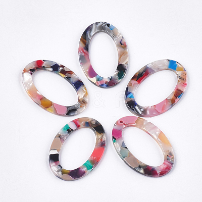 Cellulose Acetate(Resin) Pendants X-KY-T008-21E-1