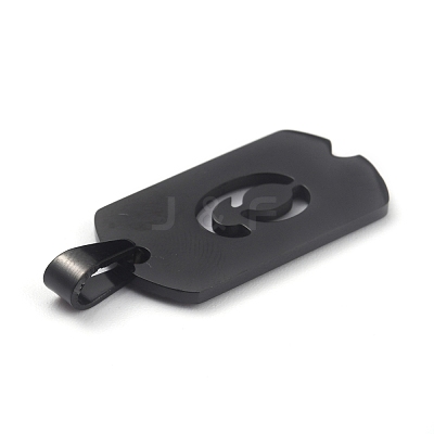 Ion Plating(IP) 304 Stainless Steel Pendants STAS-O127-E06-1
