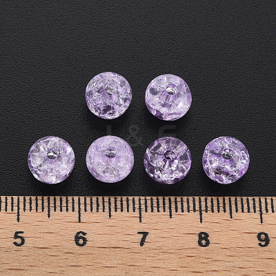 Transparent Crackle Acrylic Beads MACR-S373-66-N06-1