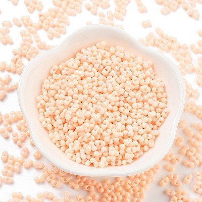 Baking Paint Glass Seed Beads SEED-A033-04J-1