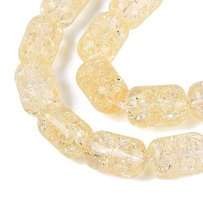 Transparent Crackle Glass Beads Strands GLAA-NH0001-04-A05-1