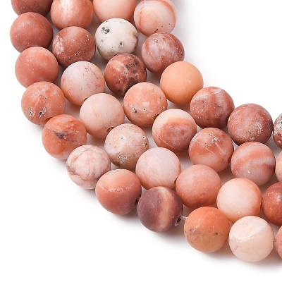Natural Pink Aventurine Beads Strands LS-G-G716-01-6mm-1