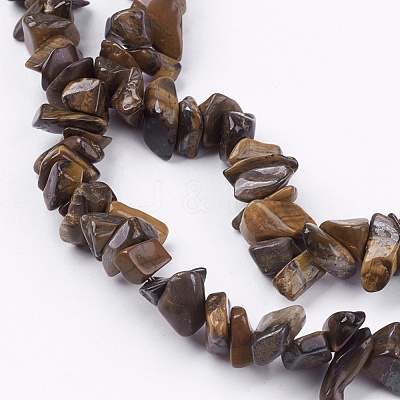 Natural Tiger Eye Stone Bead Strands X-G-R192-19-1