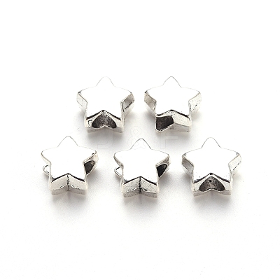 Tibetan Style Alloy European Beads X-TIBE-N006-100AS-LF-1