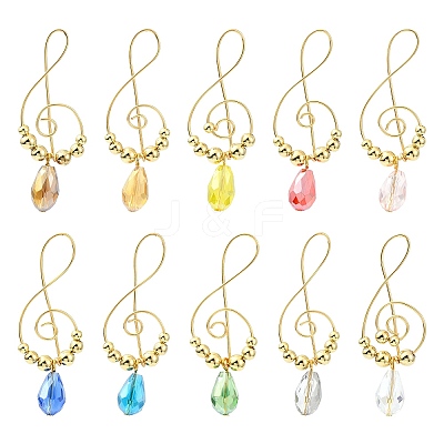 20Pcs 10 Colors Copper Wire Pendants PALLOY-CJ00142-1