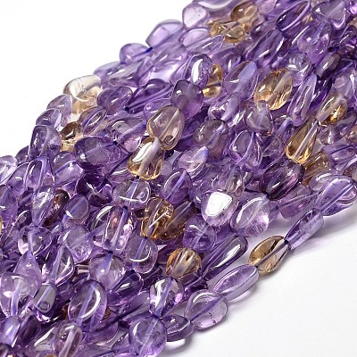 Natural Ametrine Nuggets Beads Strands G-J336-16-1