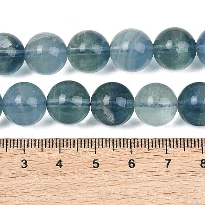 Natural Blue Fluorite Beads Strands GG-CBAF158-12mm-1