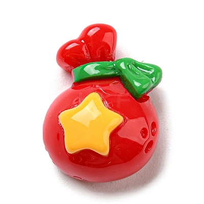 Christmas Opaque Resin Cabochons RESI-K027-21F-1