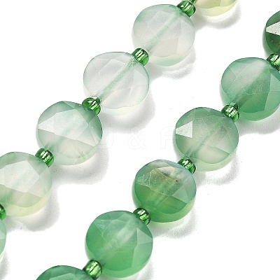 Dyed & Heated Natural Agate Beads Strands G-C116-A84-01-1