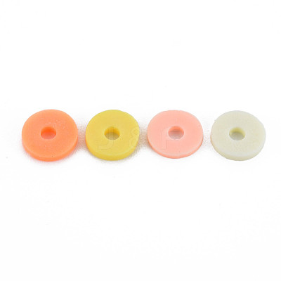 4 Colors Handmade Polymer Clay Beads CLAY-N011-032-37-1