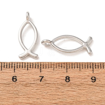 Religious Jewelry Tibetan Style Alloy Jesus Fish/Christian Ichthys Ichthus Pendants TIBEP-3498-P-RS-1
